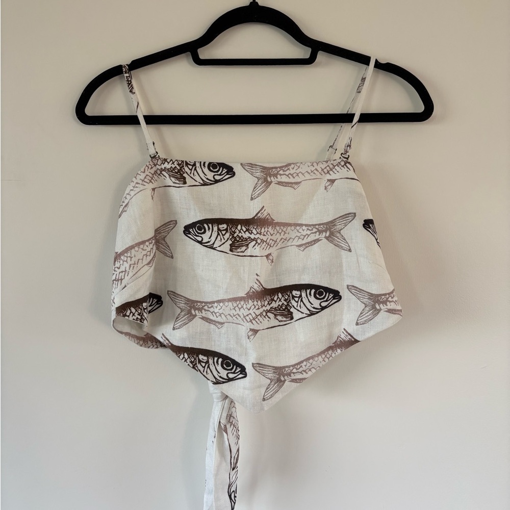 Hendriks 100% linen top